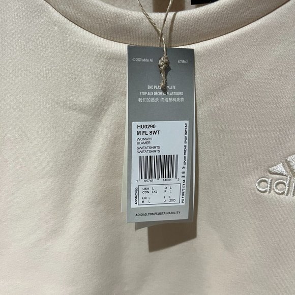 Sz L Adidas Sportswear Fleece Sweater - Picture 5 of 8